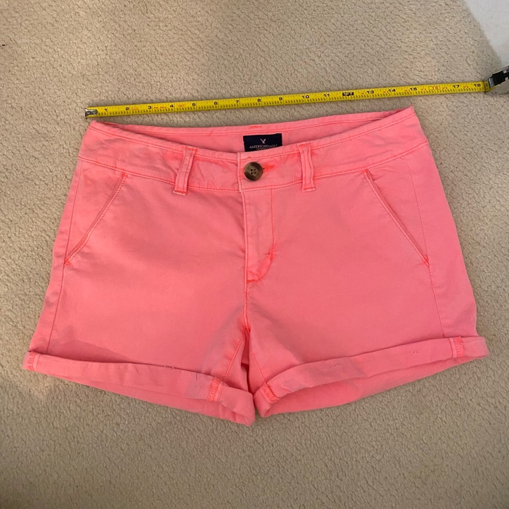 American Eagle neon pink shorts